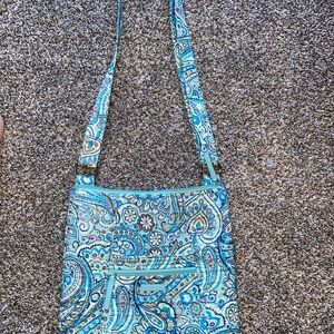 Blue Paisley Shoulder Bag